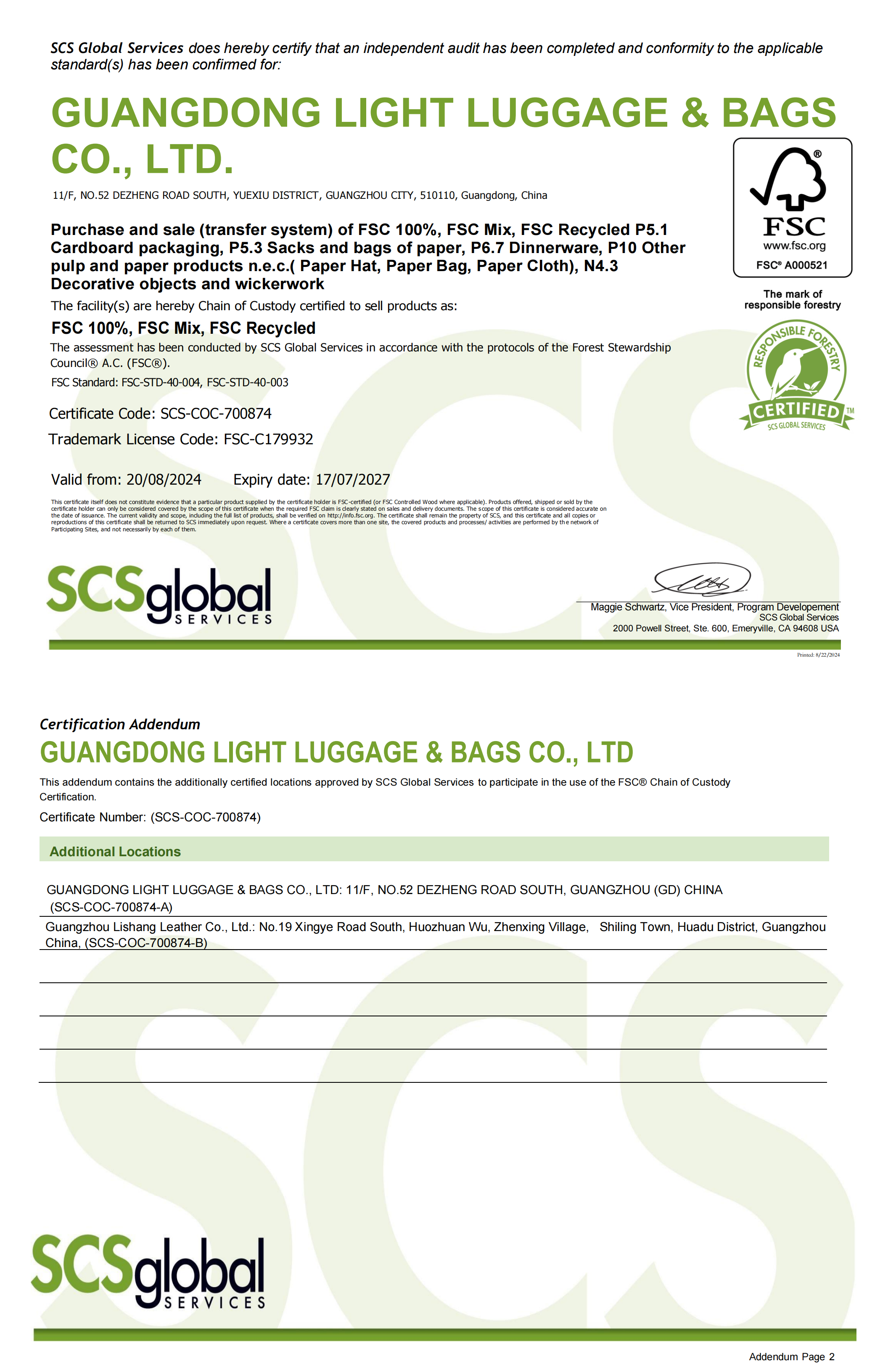 Guangdong Light Export + Lishang