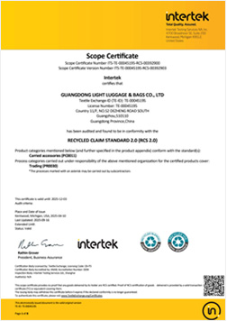 Recycled claim standard 2.0